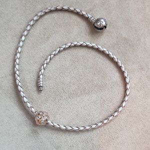 Pandora Braided Wrap Bracelet With Charm